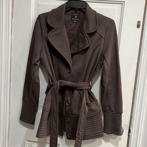 Dark Brown Shacket with Belt